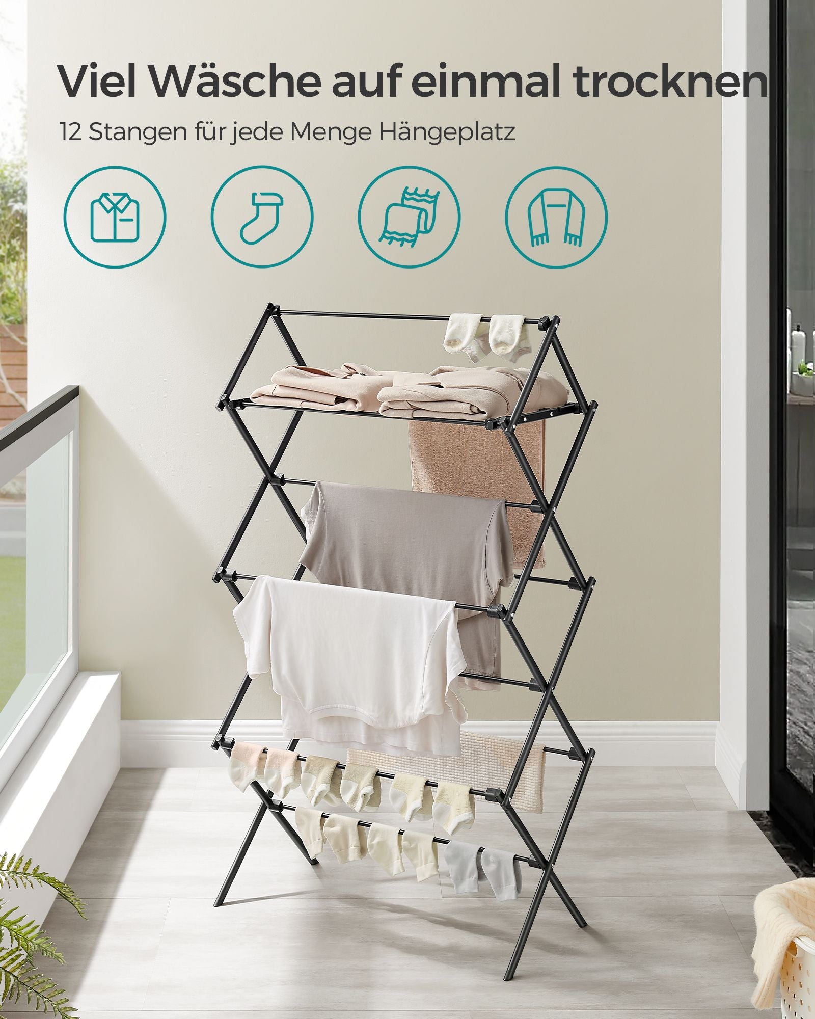 Draogk- mit Stahlrahmen- für den Gebrauch in Innen- und Außenbereiche