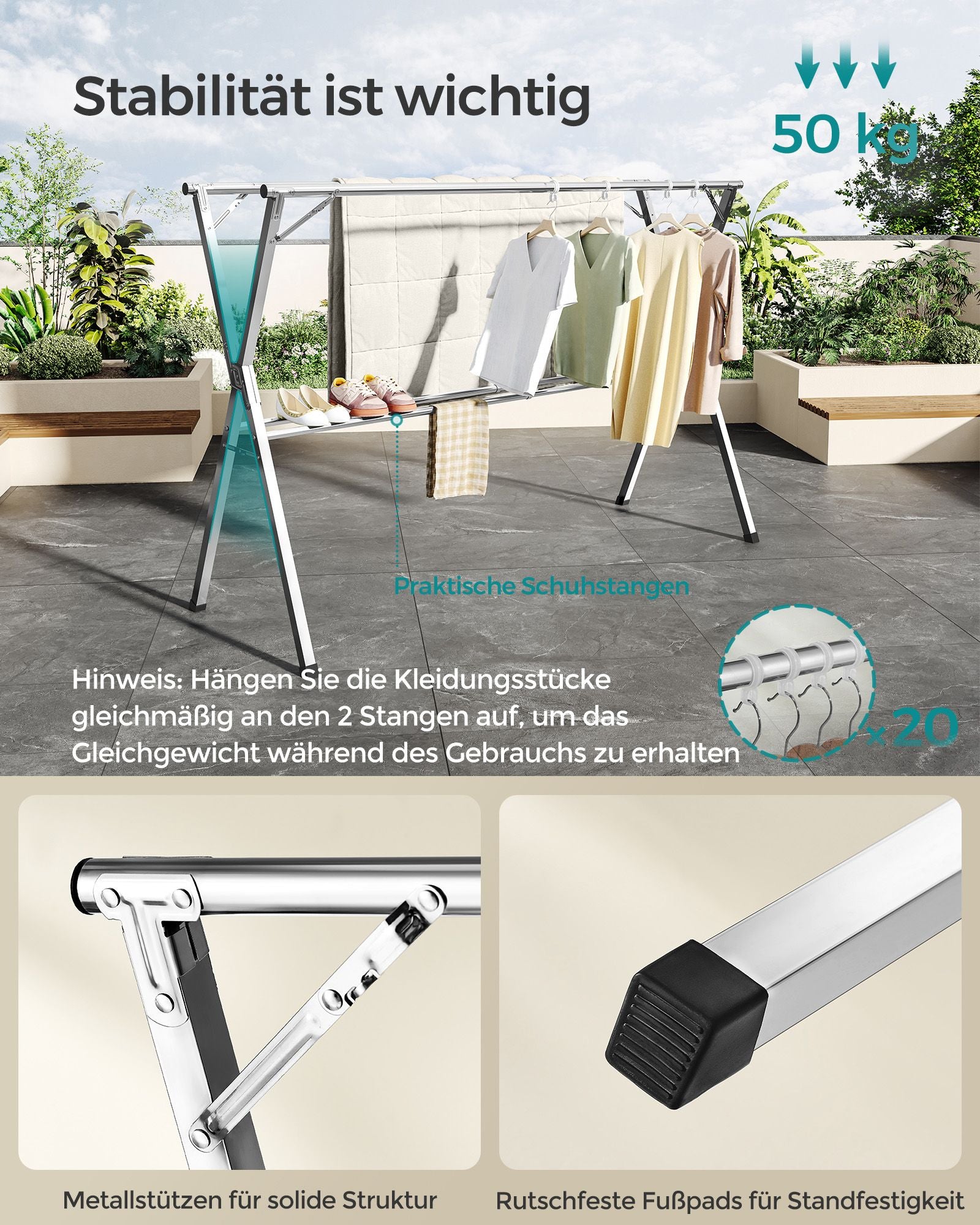 Doogrek - 133–200 cm - erweiterbar und abgelöst