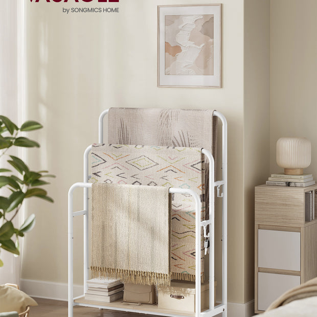 Handtuchhalter mit 3 Stangenwolken weiß-natürliche Beige