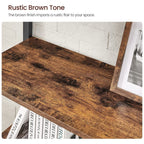 Bücherregal - 6 Level - 30 x 120 x 172,5 cm - Vintage Brown / Schwarz
