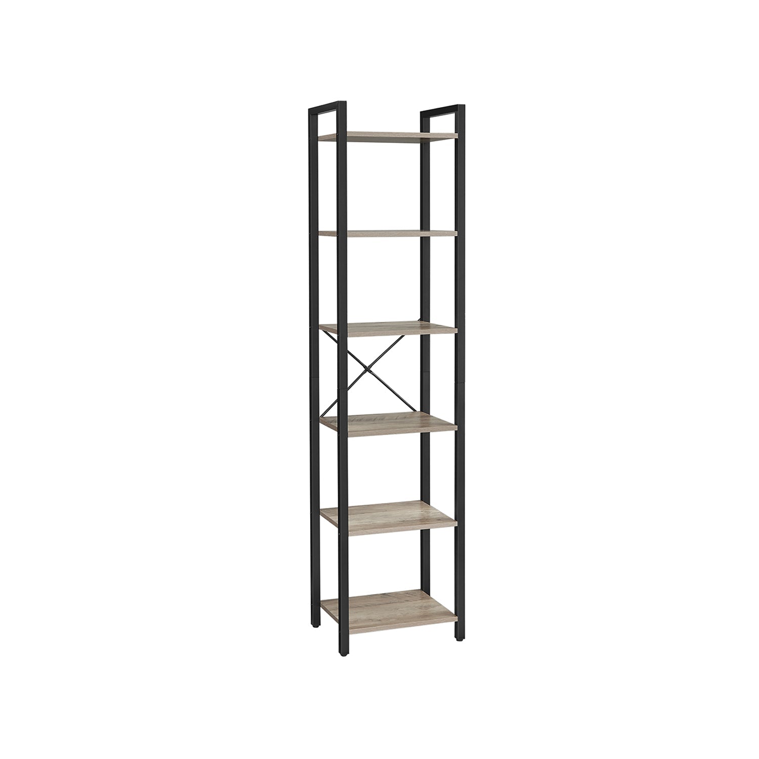 Bücherregal - mit 6 Levels und Griffen