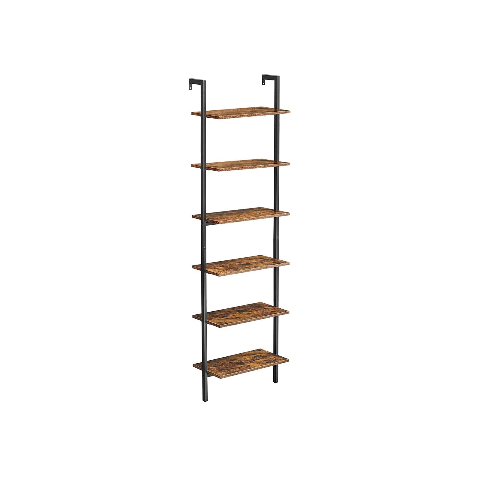 Bücherregal - Leiterbrett - 6 Boards - 60 x 30 x 204,8 cm - Industriedesign