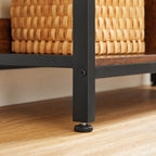 Wohnzimmerschrank - Lagerschrank - Stehstange - Brown -Zwart