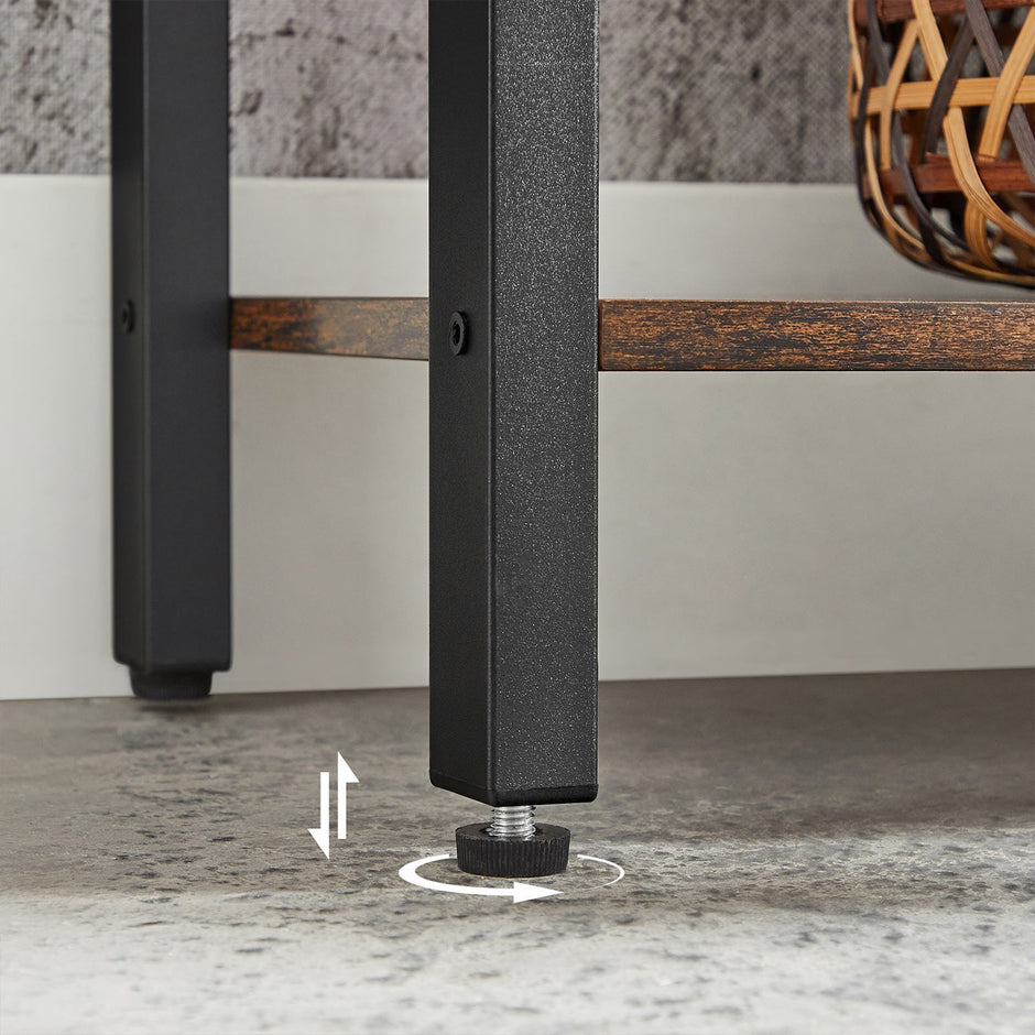 Bücherregal - Leiterschrank - Wohnzimmerschrank - Dekoret - Vintage Brown / Schwarz