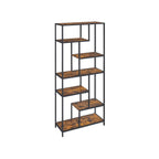 Bücherregal - Dekorschrank - Wohnzimmerschrank - Lagerschrank - Stehschrank - Wandschrank - Vintage Brown