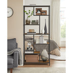 Bücherregal - Dekorschrank - Wohnzimmerschrank - Lagerschrank - Stehschrank - Wandschrank - Vintage Brown