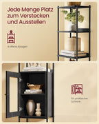 Bücherregal 6 Level mit Metallrahmen Ebbenzwart-Matzwart
