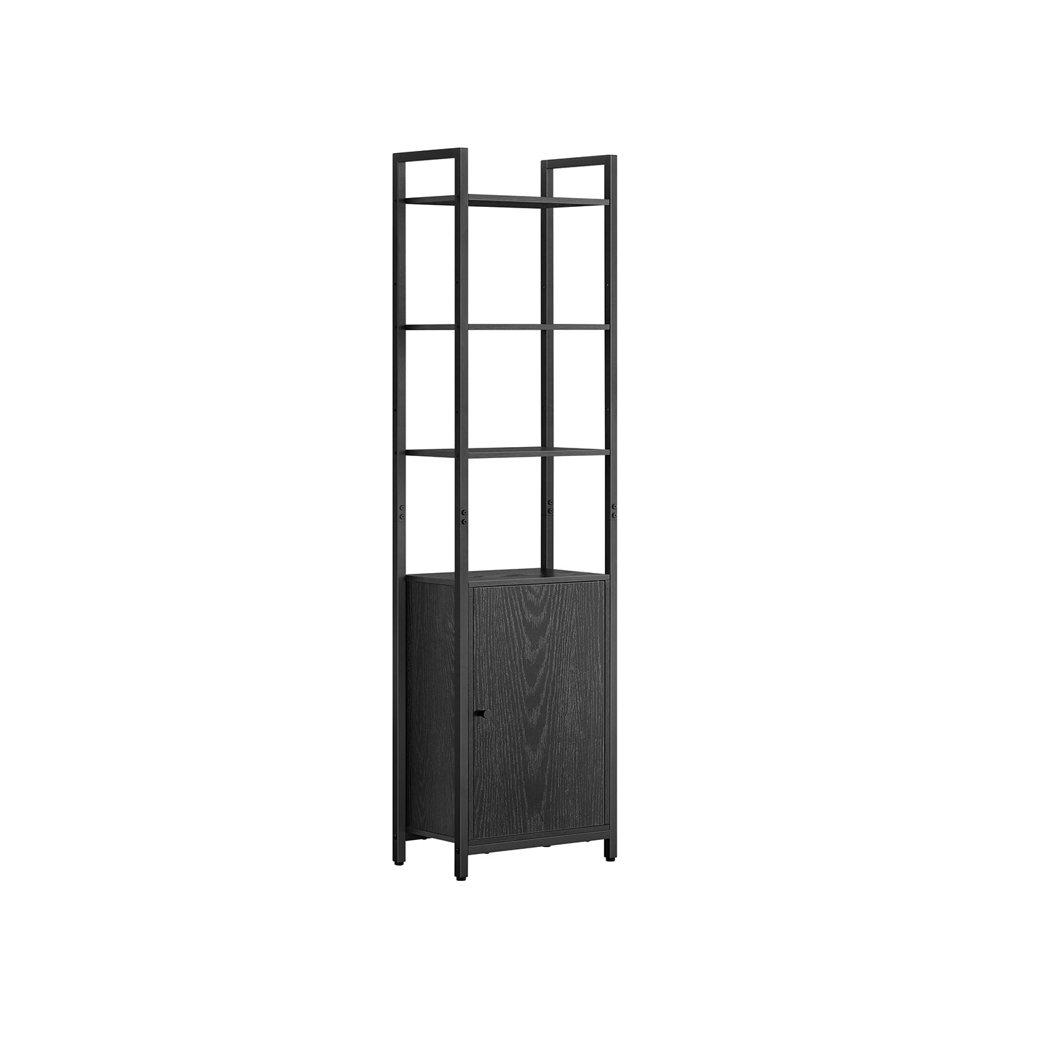 Bücherregal 24 x 40 x 159,5 cm Ebenholz schwarz-ink-schwarz schwarz