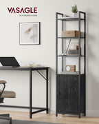 Bücherregal 24 x 40 x 159,5 cm Ebenholz schwarz-ink-schwarz schwarz