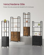 Bücherregal 24 x 40 x 159,5 cm Ebenholz schwarz-ink-schwarz schwarz
