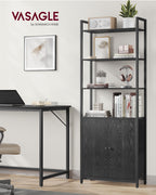 Bücherregal 24 x 60 x 159,5 cm Ebenholz schwarz-ink-schwarz schwarz