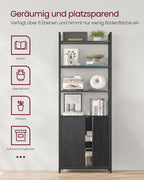 Bücherregal 24 x 60 x 159,5 cm Ebenholz schwarz-ink-schwarz schwarz