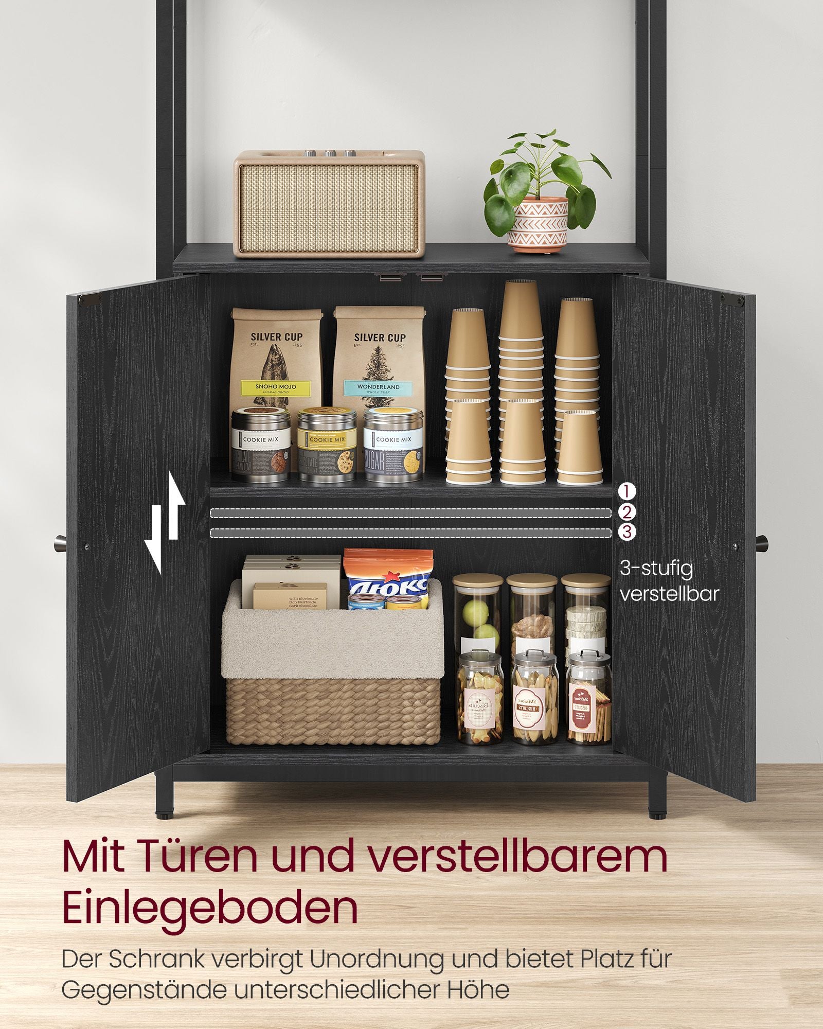Bücherregal 24 x 60 x 159,5 cm Ebenholz schwarz-ink-schwarz schwarz