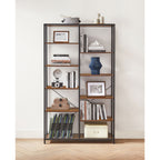 Bücherregal - Dekorationsschrank - Aufbewahrungsschrank - Vintage Brown / Schwarz