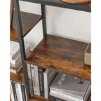 Bücherregal - Dekorationsschrank - Aufbewahrungsschrank - Vintage Brown / Schwarz