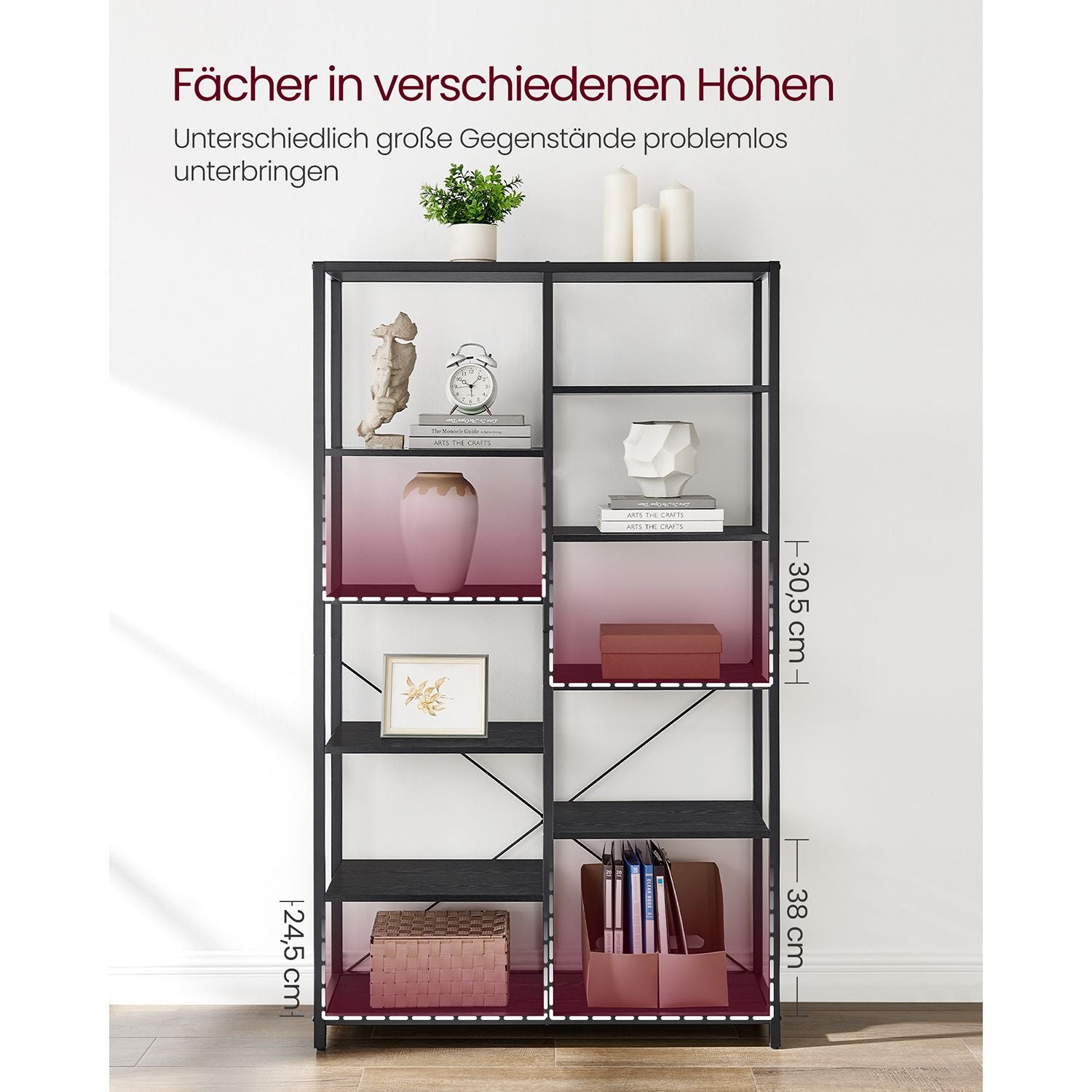 Bücherregal - 5 Schichten