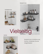 Corner Board-L-förmiges, industrielles Design-Schwarz