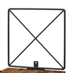 Eckbrett - Wandregal - Bücherregal - 5 Level - braun / schwarz