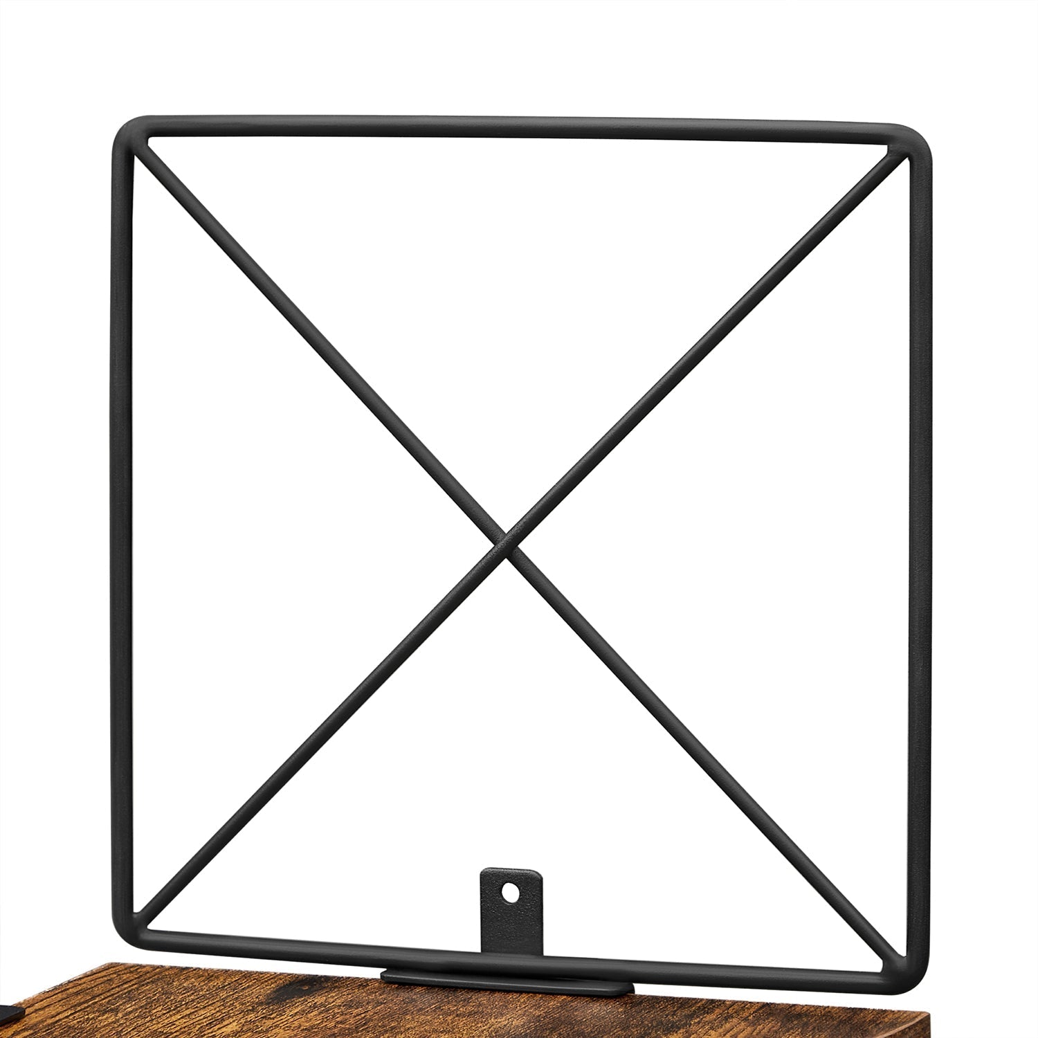 Eckbrett - Wandregal - Bücherregal - 5 Level - braun / schwarz