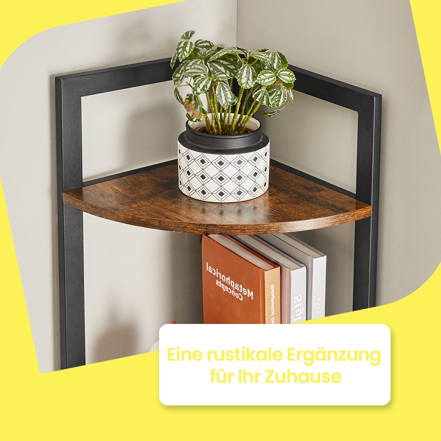 5-layer-Bücherregal-Speicher-Rack Multifunktionaler Eckbrett