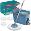Spin Mop Set - With Wringer Bucket and Pads