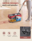 Mopset - Met Emmer en Vuilwaterscheiding - Grijs en Rot - 47,5 x 25,5 x 24 cm