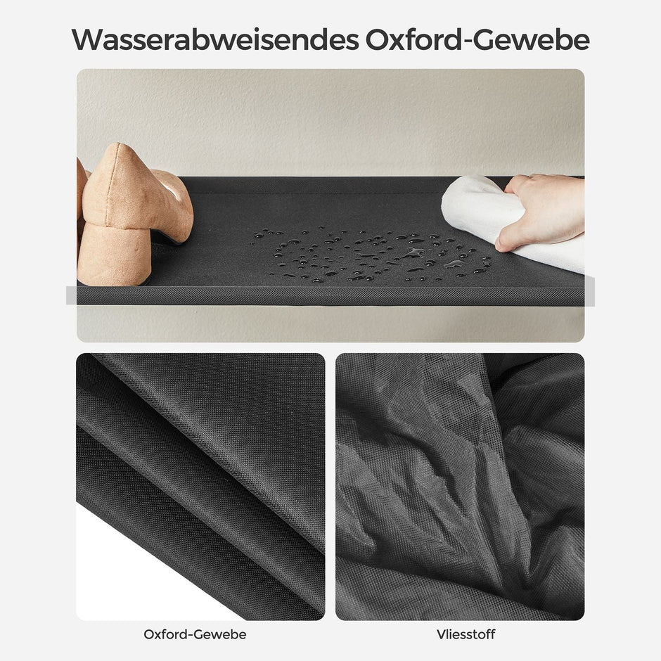 Schuhregal mit 5 Levels und Oberfläche für Taschen - Industriell - braun / schwarz