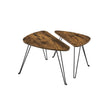 Seitentische - 2 - Couchtisch - Industrielles Design - Brown/Schwarz