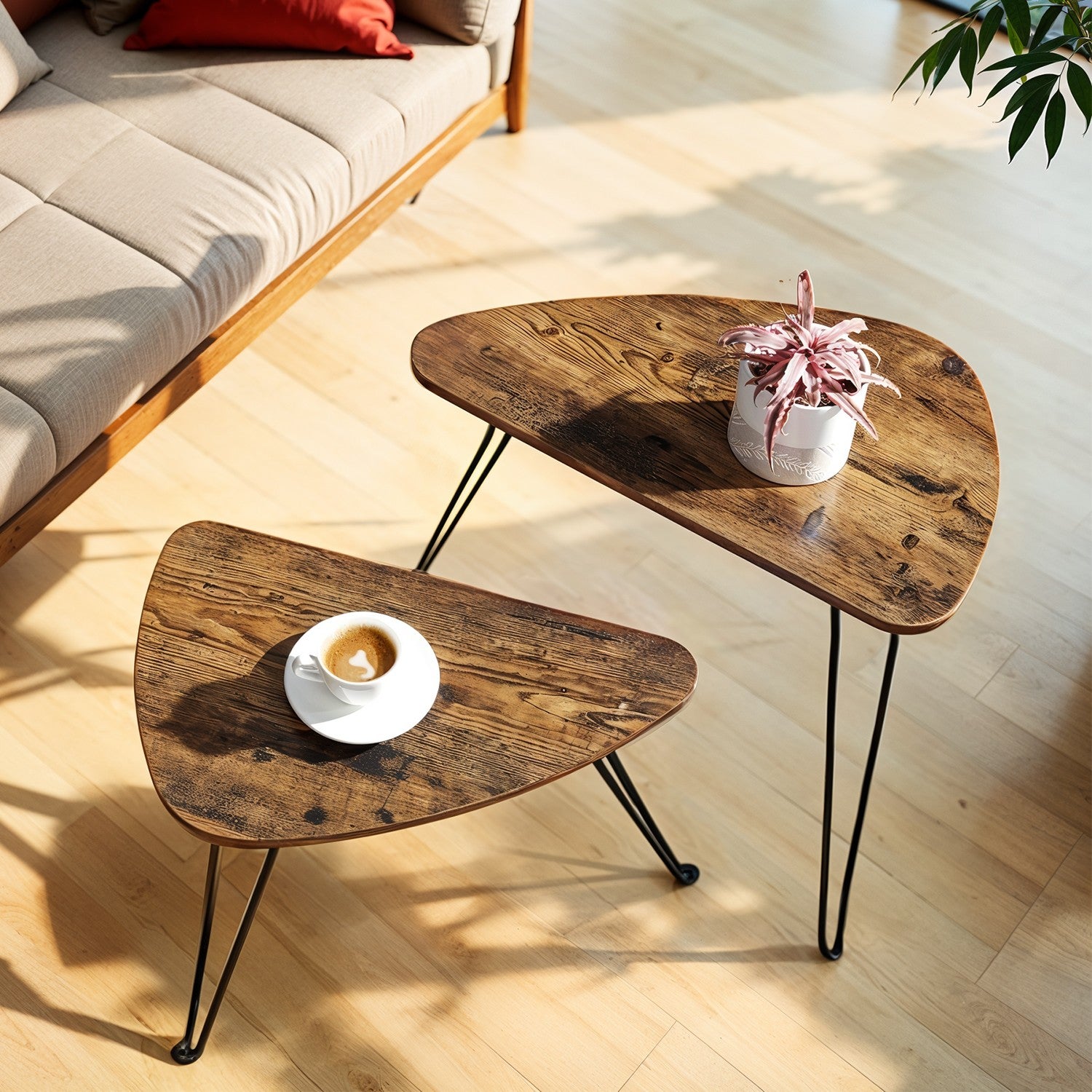 Seitentische - 2 - für Wohnzimmer - Esszimmer - Schlafzimmer