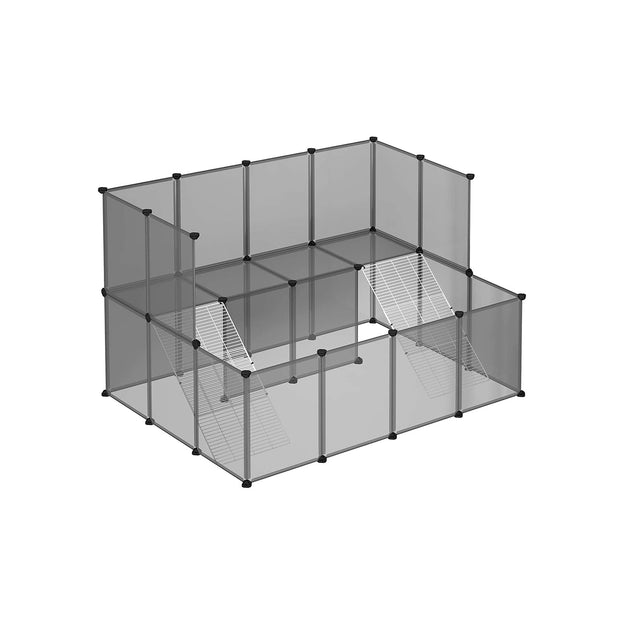Tierhaus - Tierkäfig - Tieraufenthalt - für kleine Tiere - grau