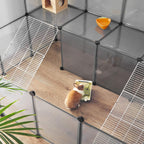 Tierhaus - Tierkäfig - Tieraufenthalt - für kleine Tiere - grau