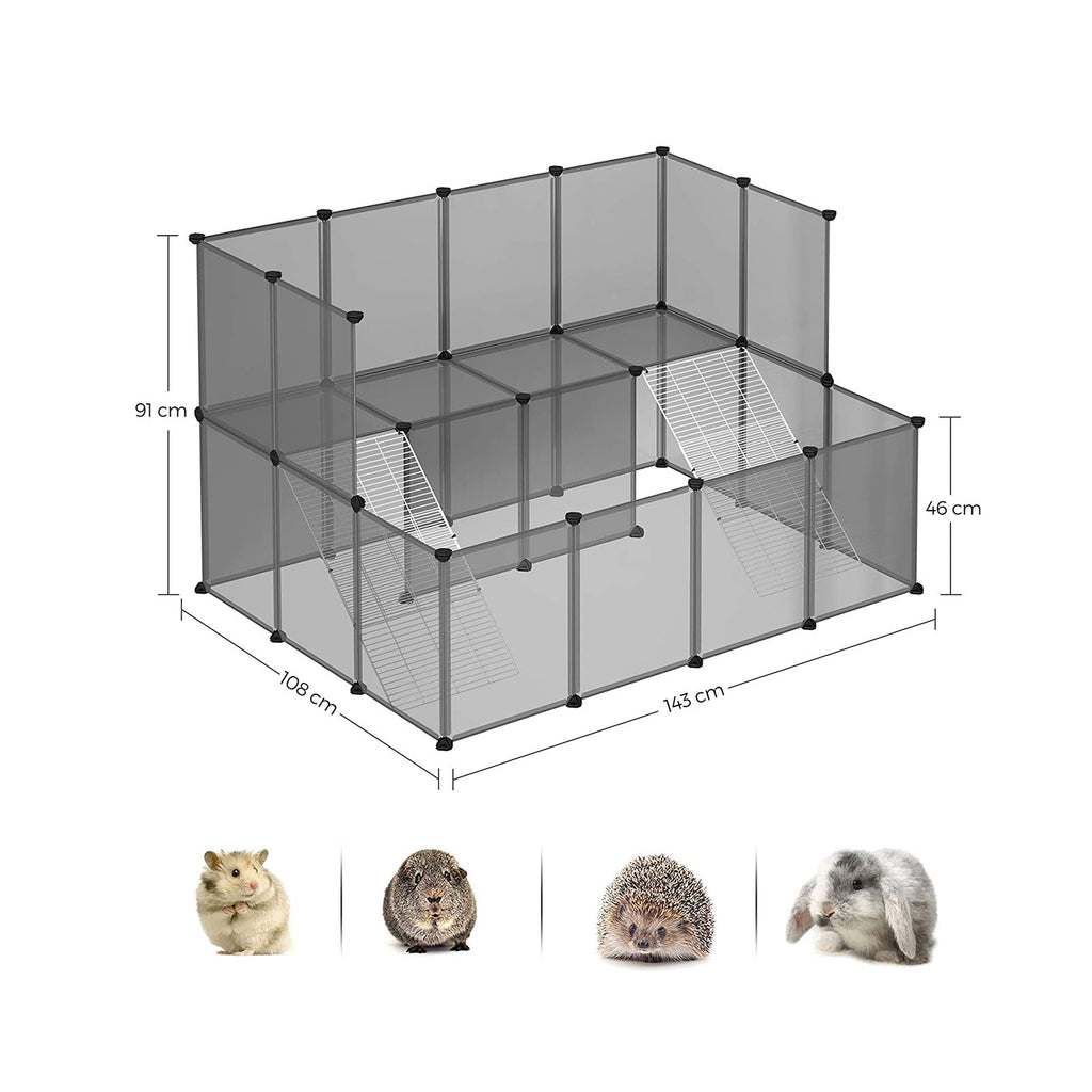 Tierhaus - Tierkäfig - Tieraufenthalt - für kleine Tiere - grau