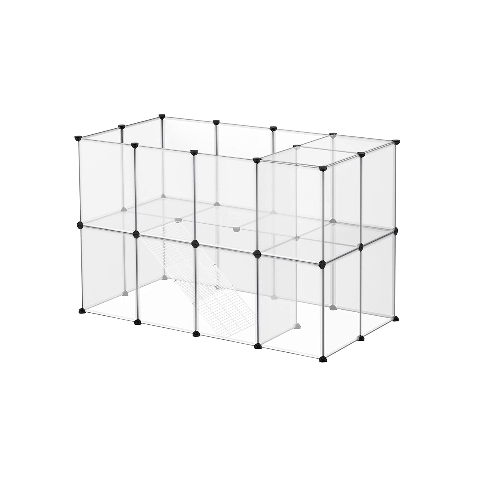 Tierkäfig - Außengehäuse für Hamster, Meerschweinchen, Kaninchen - transparent