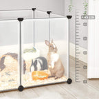 Tierkäfig - Außengehäuse für Hamster, Meerschweinchen, Kaninchen - transparent