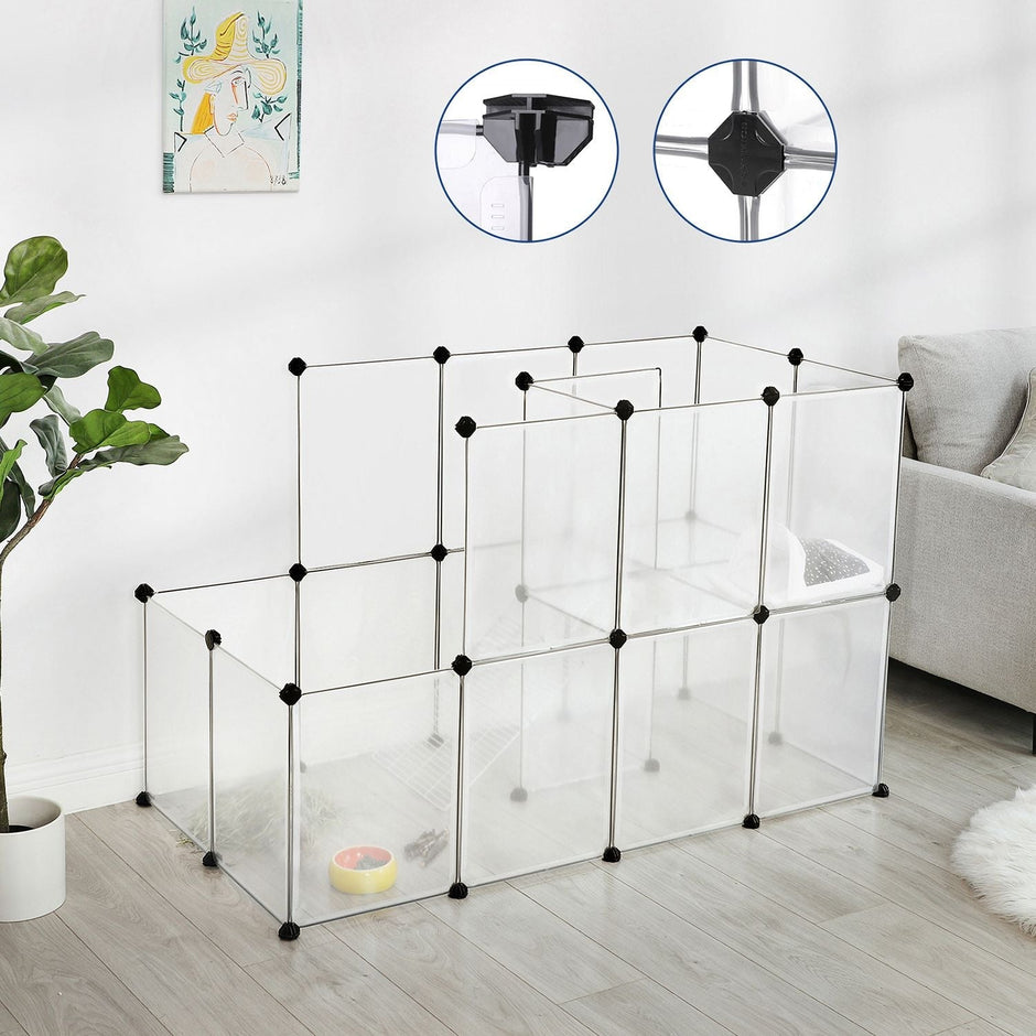 Tierkäfig - Country Retreat - für Meerschweinchen, Kaninchen, Hamster - transparent