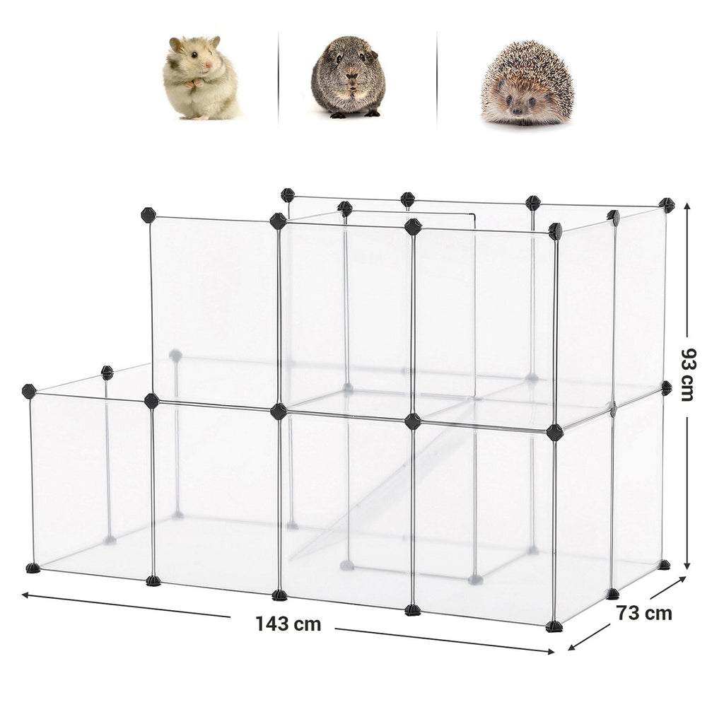 Tierkäfig - Country Retreat - für Meerschweinchen, Kaninchen, Hamster - transparent