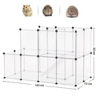 Tierkäfig - Country Retreat - für Meerschweinchen, Kaninchen, Hamster - transparent