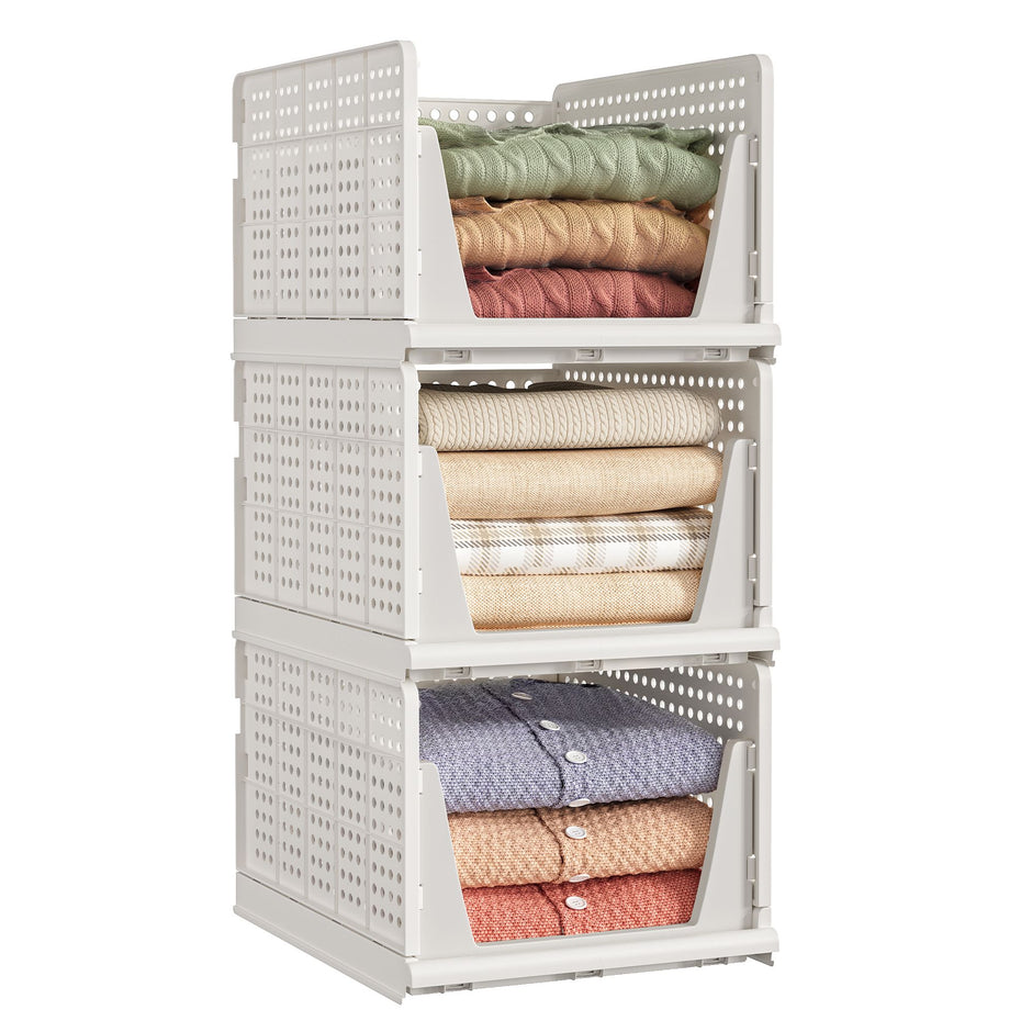 Lade-organizer - Opvouwbaar - Set van Meerdere Boxen - Wit - 43 x 33 x 25 cm