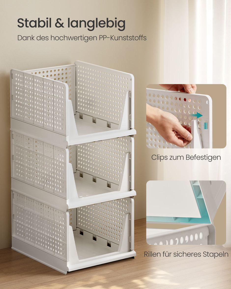 Lade-organizer - Opvouwbaar - Set van Meerdere Boxen - Wit - 43 x 33 x 25 cm