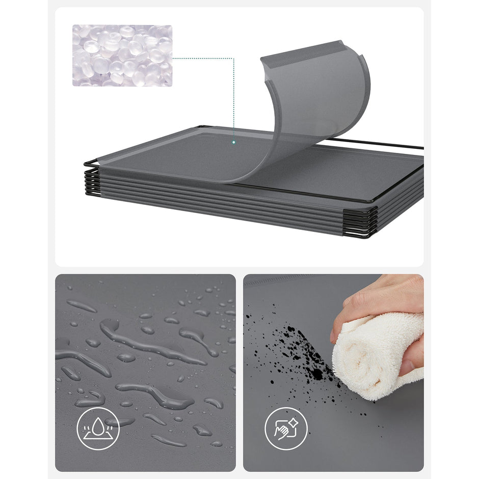 Würfelschrank - Lagerschrank - Türen - Grau