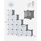 Würfelschrank - Lagerschrank - Türen - Grau