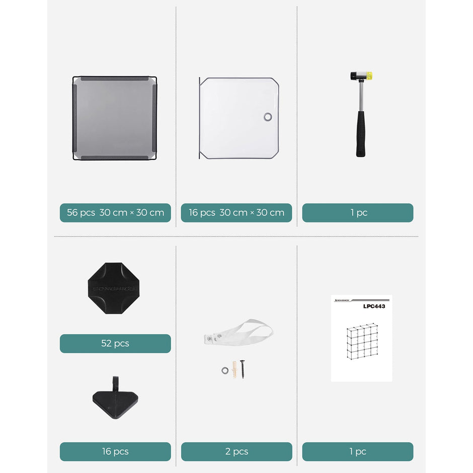 Würfelschrank - Lagerschrank - Türen - Grau