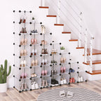 Würfelschrank - Lagerschrank - 32 Fächer - transparentes Design