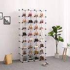 Würfelschrank - Lagerschrank - 32 Fächer - transparentes Design