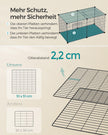 Kleiner Tierkäfig - 102 x 51 x 51 cm - mit 2 Türen - xl