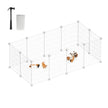 Konijnenren – Modulaire Metalen Panelen – DIY – 144,6 x 74,2 x 46,4 cm – Wit