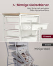 Rolwagen - Met Schuifladen op Wielen - Wit - 39,5 x 28,5 x 63 cm