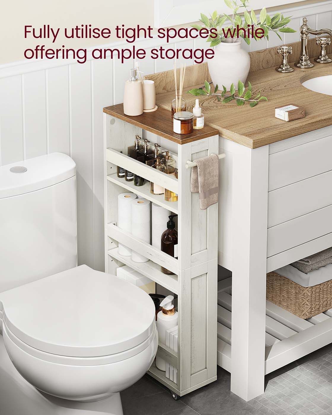 Wagen - schmal - 4 Level - Handle