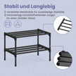 Schoenenrek - 2 Etages - Modulair - Ruimtebesparend - Zwart