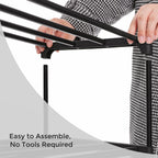 Schuhregal - 3 -Layer -Lagerregal - Stahl - Schwarz